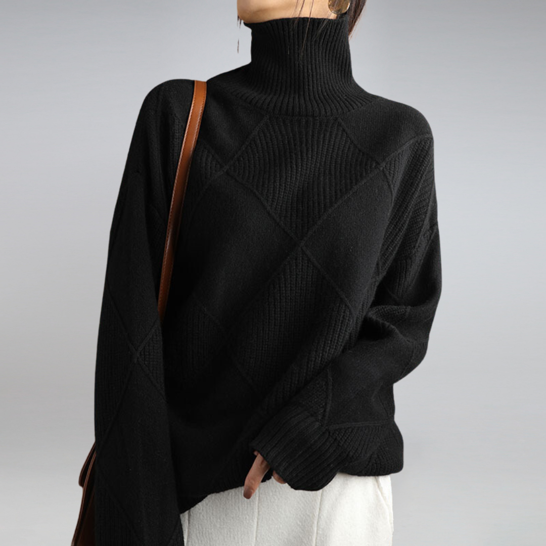 ELLA | CASHMERE TURTLENECK SWEATER