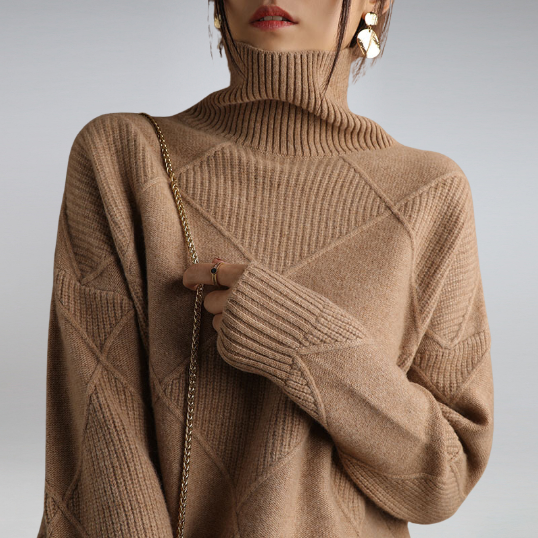 ELLA | CASHMERE TURTLENECK SWEATER