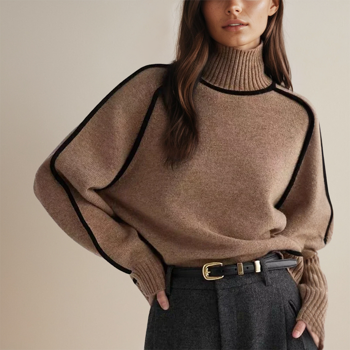 OLIVE | CASHMERE TURTLENECK